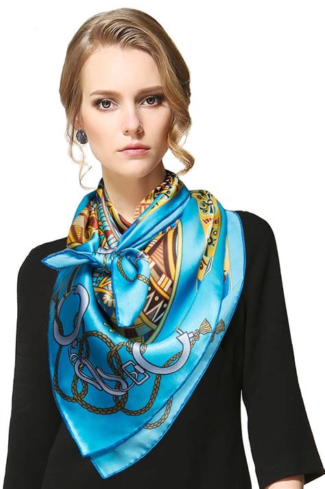 real v silk scarf.